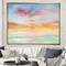 Designart - Pastel Pink And Blue Clouds - Traditional Canvas in Gold Frame